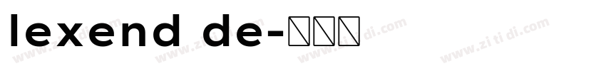 lexend de字体转换
